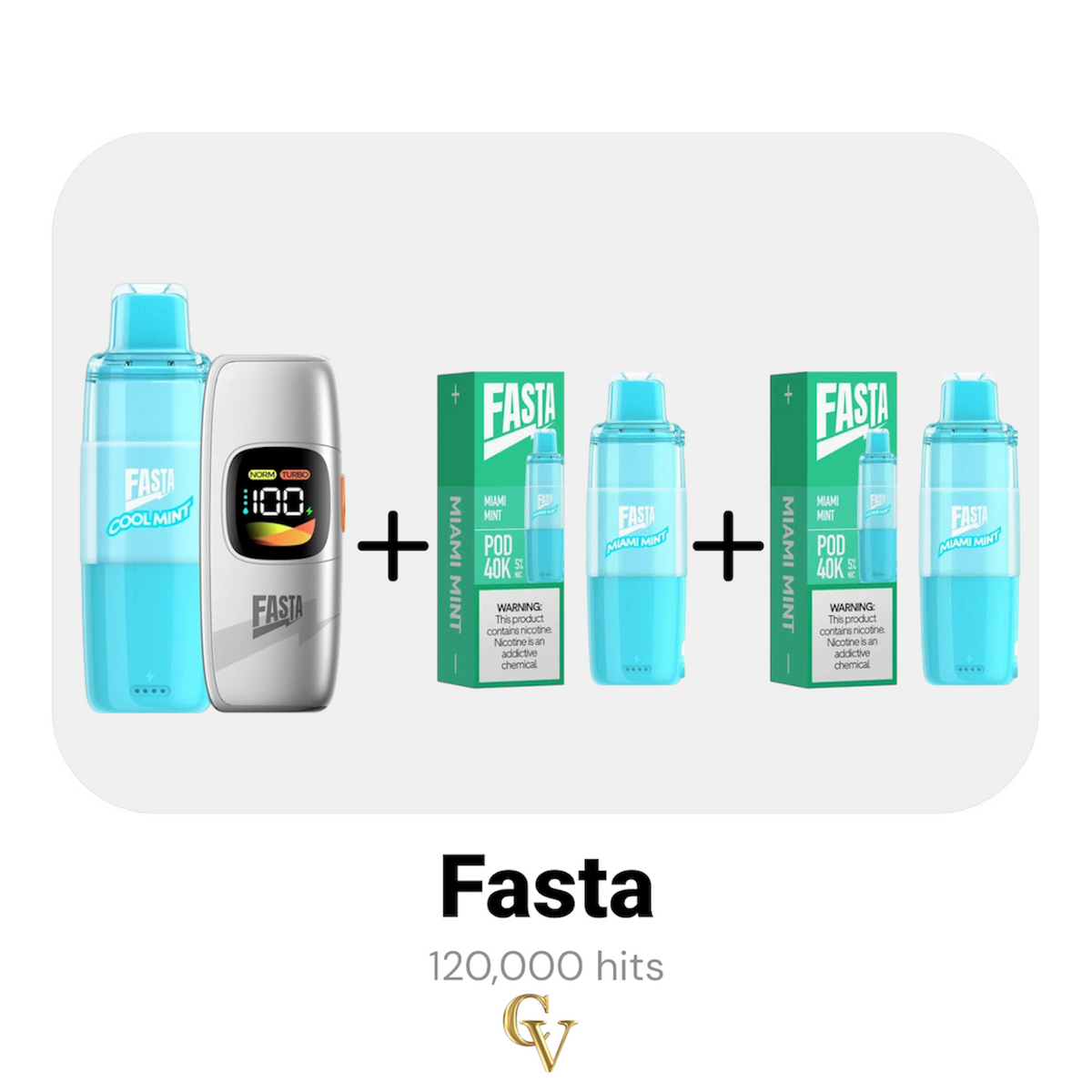 Fasta 40,000 + 2 pods extras (120k hits)